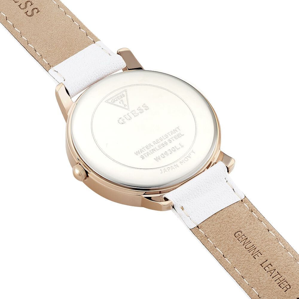 Montre guess genuine leather femme clearance