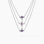 Collier Argent Blanc Blossom Oxyde De Zirconium - Colliers avec pierres Femme | Marc Orian