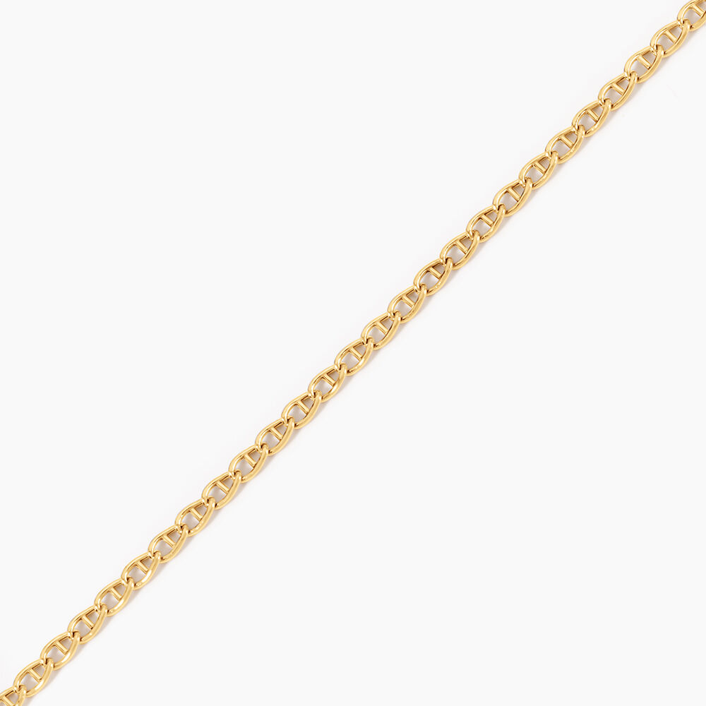Collier Capucin Or Jaune Maille Marine Plate - Chaines Femme | Marc Orian