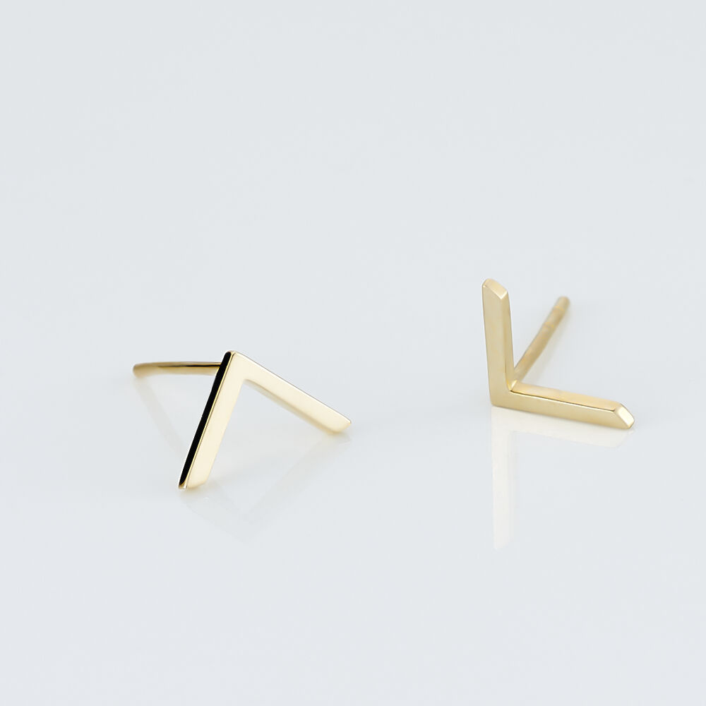 Boucles D'oreilles Puces Ella Or Jaune - Puces Femme | Marc Orian