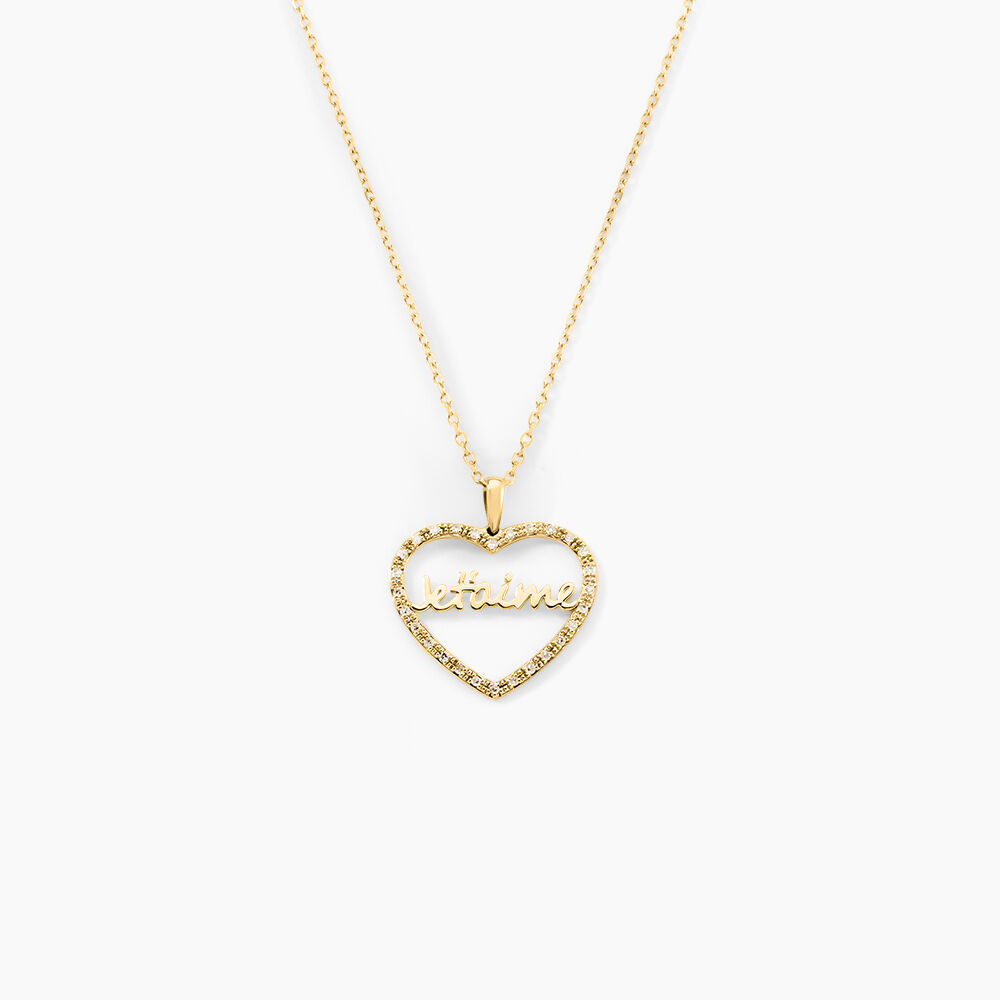 Pendentif Loove Or Jaune Diamant - Pendentifs Femme | Marc Orian