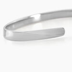 Bracelet Jonc Two Argent Blanc - Bracelets joncs Femme | Marc Orian