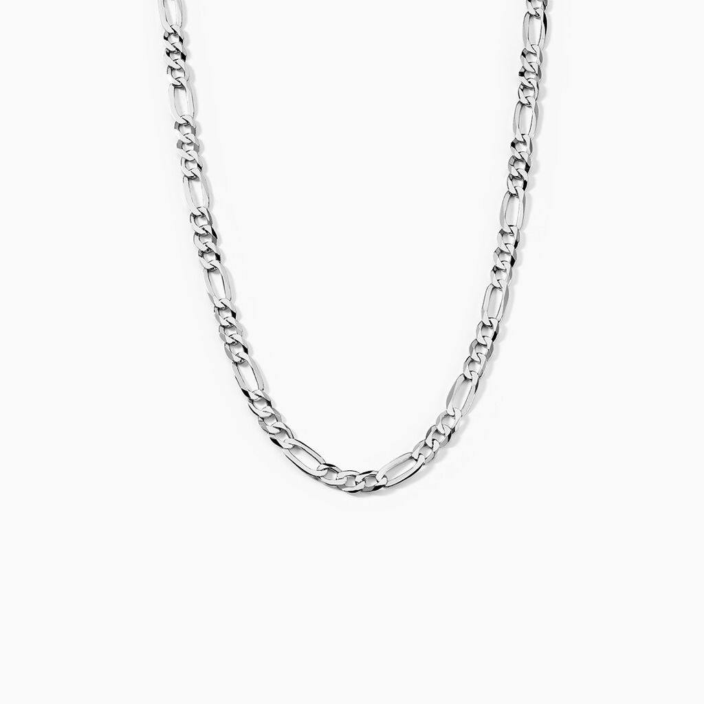 Collier Vivian Argent Blanc - Chaines Homme | Marc Orian