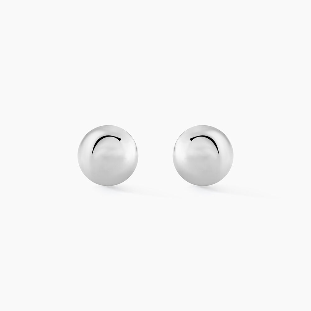 Boucles D'oreilles Puces Virgie Argent Blanc - Puces Femme | Marc Orian