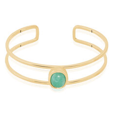Bracelet Jonc Veina Plaqué Or Jaune Aventurine - Bracelets jonc Femme | Marc Orian