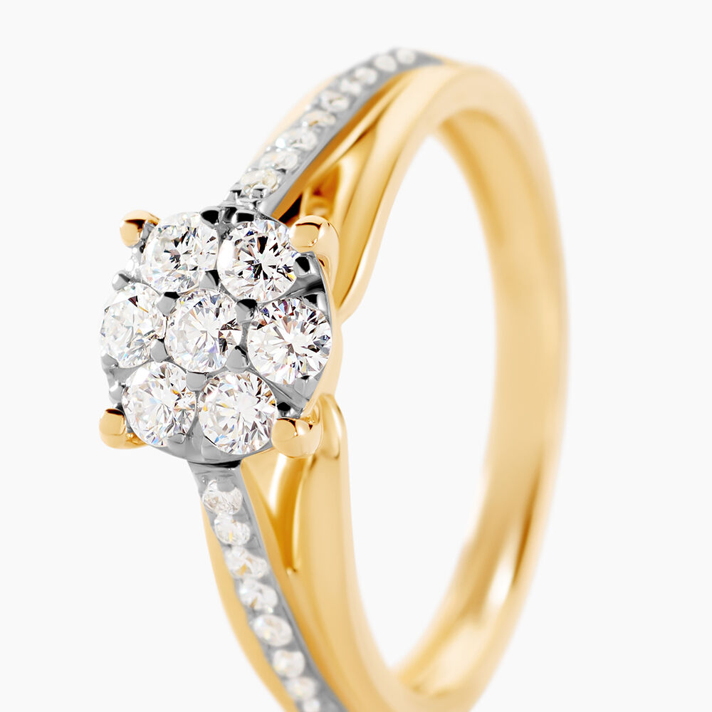 Bague Kate Or Jaune Diamant - Parures de mariage Femme | Marc Orian