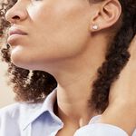 Boucles D'oreilles Puces Argent Blanc Dounyo Oxydes De Zirconium - Puces Femme | Marc Orian