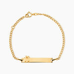 Bracelet Identit&eacute; Etheline Maille Gourmette Or Jaune - Gourmettes Enfant | Marc Orian