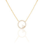 Collier Lila Plaque Or Jaune Oxyde De Zirconium - Colliers avec pierres Femme | Marc Orian