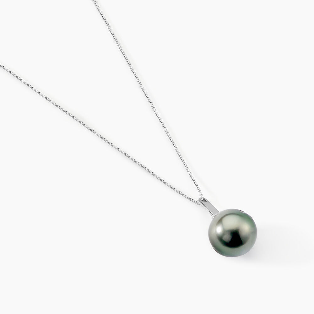 Collier Semi-baroque Or Blanc Perle De Culture De Tahiti - Colliers avec pierres Femme | Marc Orian