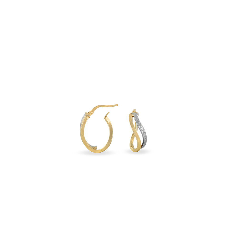 Créoles Hepsie Or Bicolore - Créoles Femme | Marc Orian
