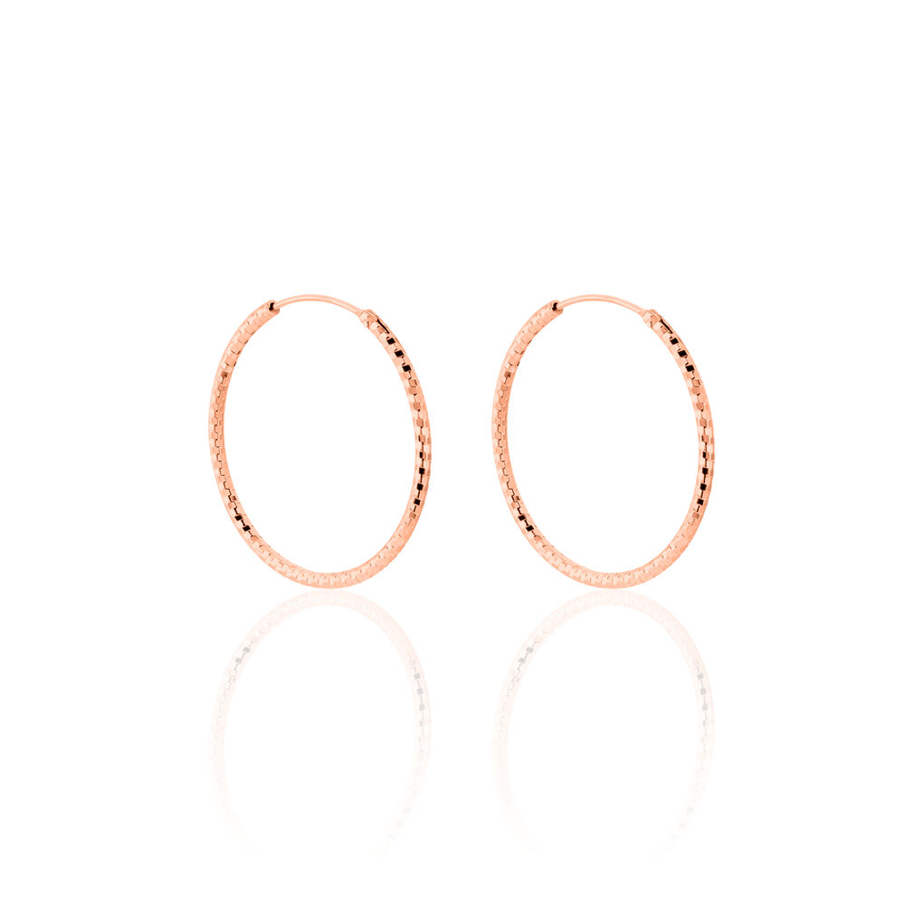 Créoles Argent Rose Agathe - Créoles Femme | Marc Orian