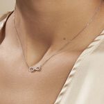 Collier Veda Argent Blanc Oxyde De Zirconium - Colliers avec pierres Femme | Marc Orian