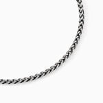 Collier Raph Maille Palmier Acier Gris - Colliers fantaisie Homme | Marc Orian