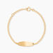 Bracelet Identité Fanelia Maille Marine Or Jaune - Gourmettes Enfant | Marc Orian