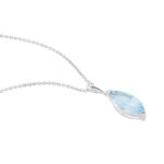 Collier Raquel Or Blanc Topaze - Colliers avec pierres Femme | Marc Orian