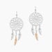 Boucles D'oreilles Pendantes Misalie Argent Blanc - Pendantes Femme | Marc Orian