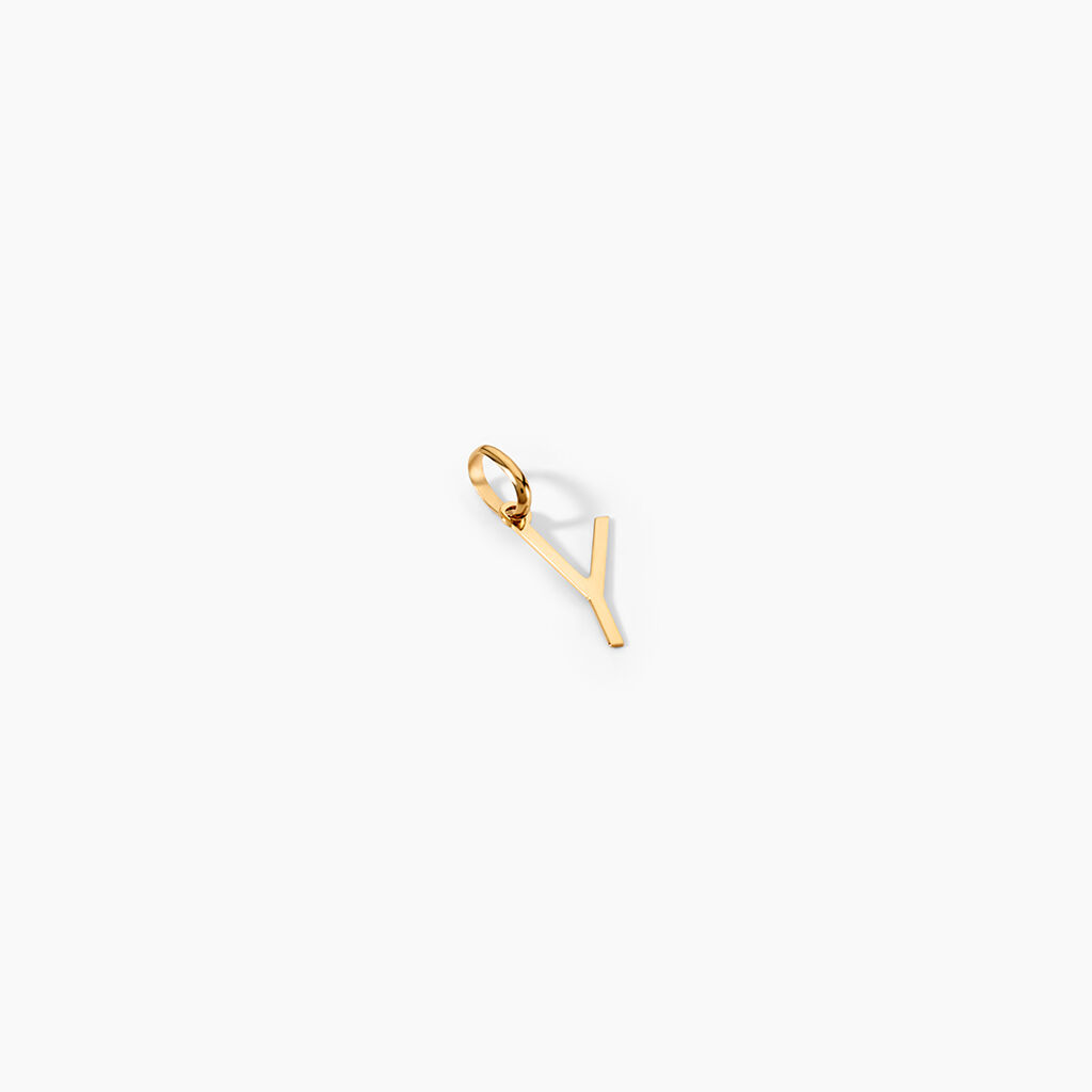 Pendentif Ionia Lettre Or Jaune - Pendentifs Famille | Marc Orian