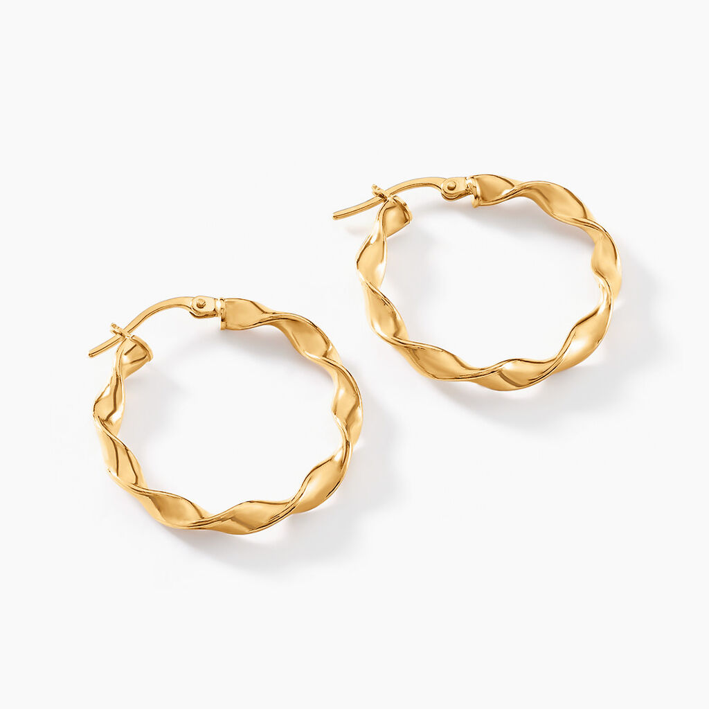 Cr&eacute;oles Lexus Or Jaune - Cr&eacute;oles Femme | Marc Orian