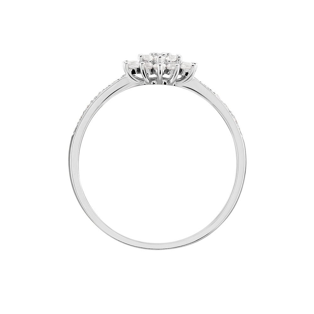 Bague Floris Or Blanc Oxyde De Zirconium - Bagues avec pierre Femme | Marc Orian
