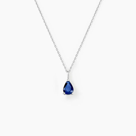 Collier Goutte Or Blanc Saphir - Colliers avec pierres Femme | Marc Orian