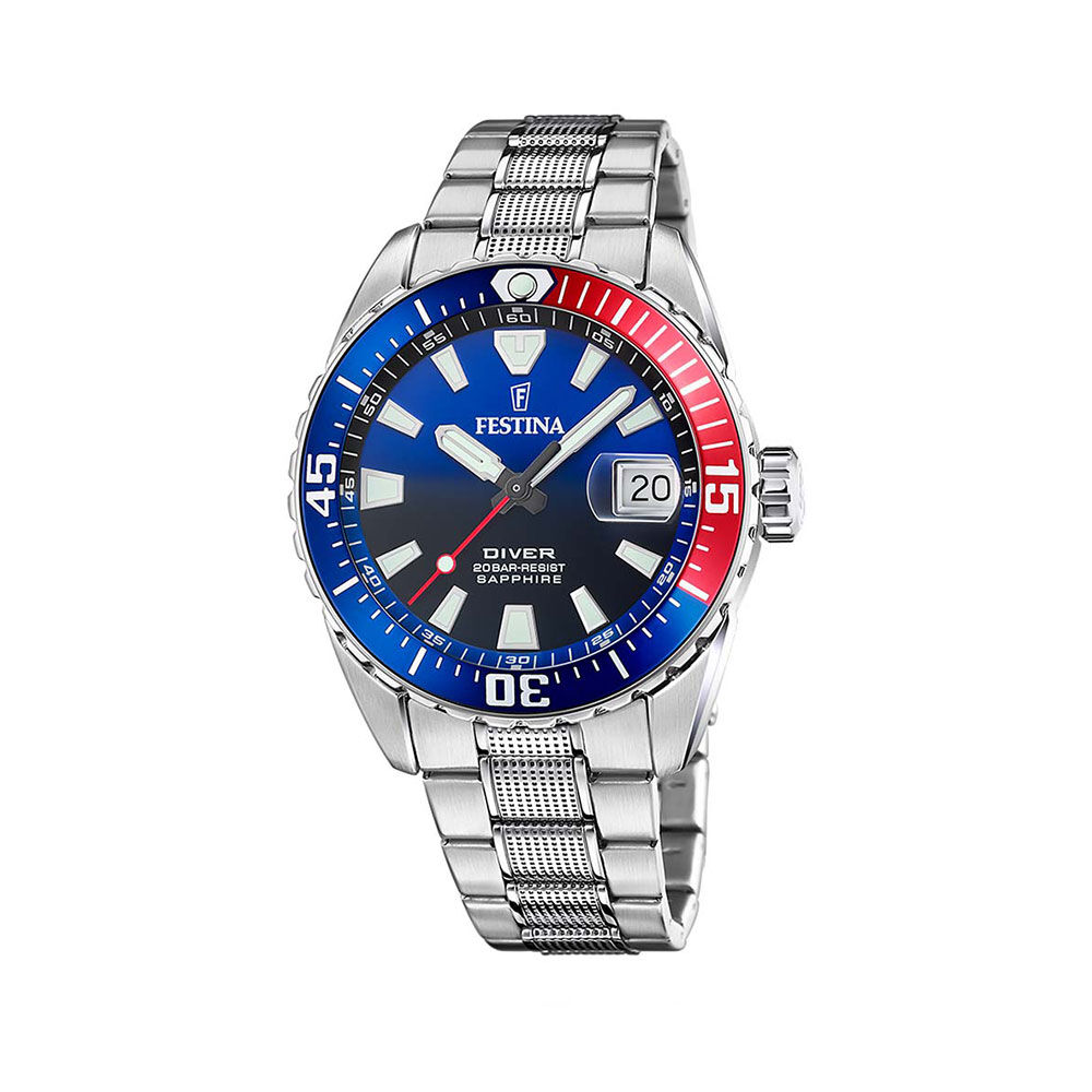 Montre Festina The Originals/diver Bleu Swiss - Montres étanches Homme | Marc Orian