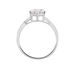 Bague Solitaire Alassane Or Blanc Oxyde De Zirconium - Solitaires Femme | Marc Orian