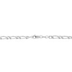 Cha&icirc;ne Anilo Maille Altern&eacute;e Argent Blanc - Chaines Homme | Marc Orian