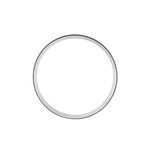 Alliance Matheo Ruban Plat Or Blanc - Alliances personnalis&eacute;es Unisex | Marc Orian