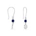 Boucles D'oreilles Pendantes Argent Kutrun Lapis Lazuli - Pendantes Femme | Marc Orian