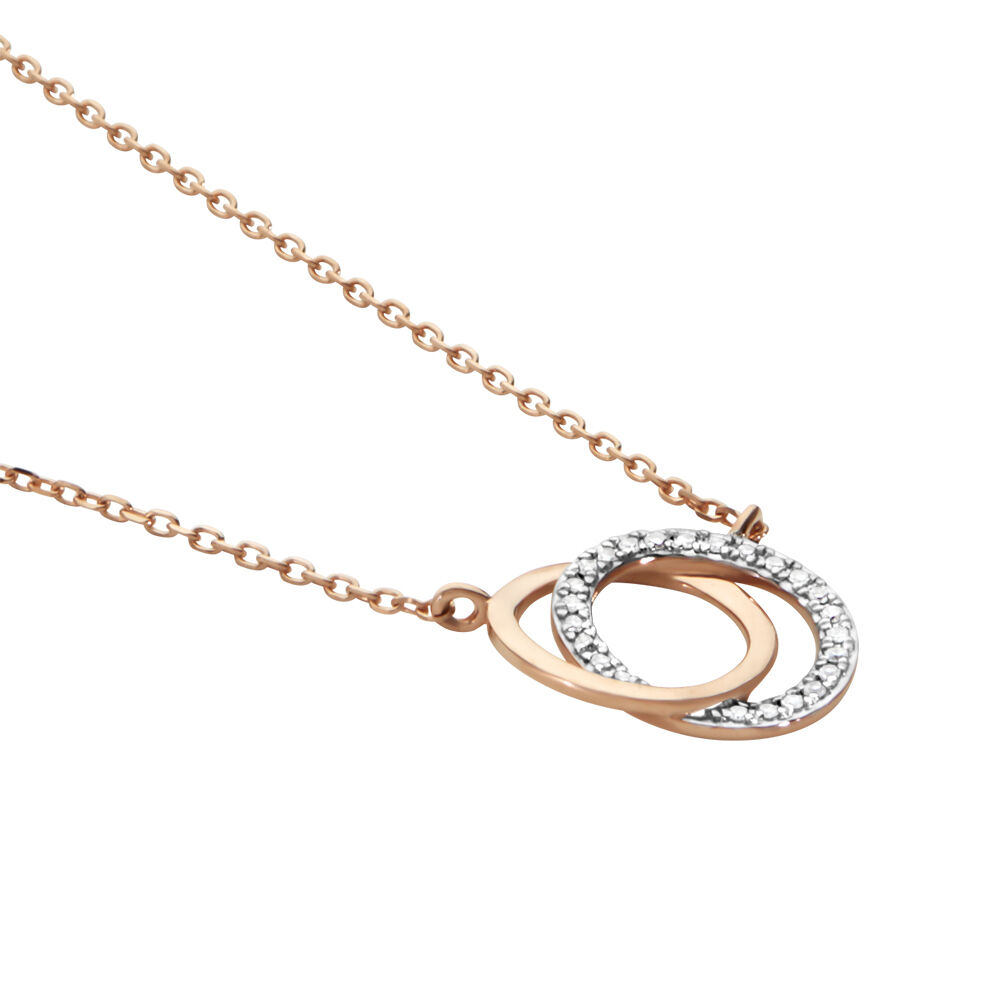 Collier Or Rose Tresha Diamants - Colliers avec pierres Femme | Marc Orian