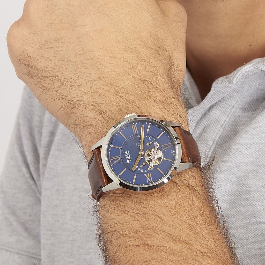 Montre Fossil Townsman Bleu - Montres automatique Homme | Marc Orian