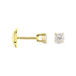 Boucles D'oreilles Puces Or Jaune Victoria Diamants - Puces Femme | Marc Orian