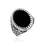 Bague Thimeo Argent Blanc Onyx - Bagues de promesse Homme | Marc Orian