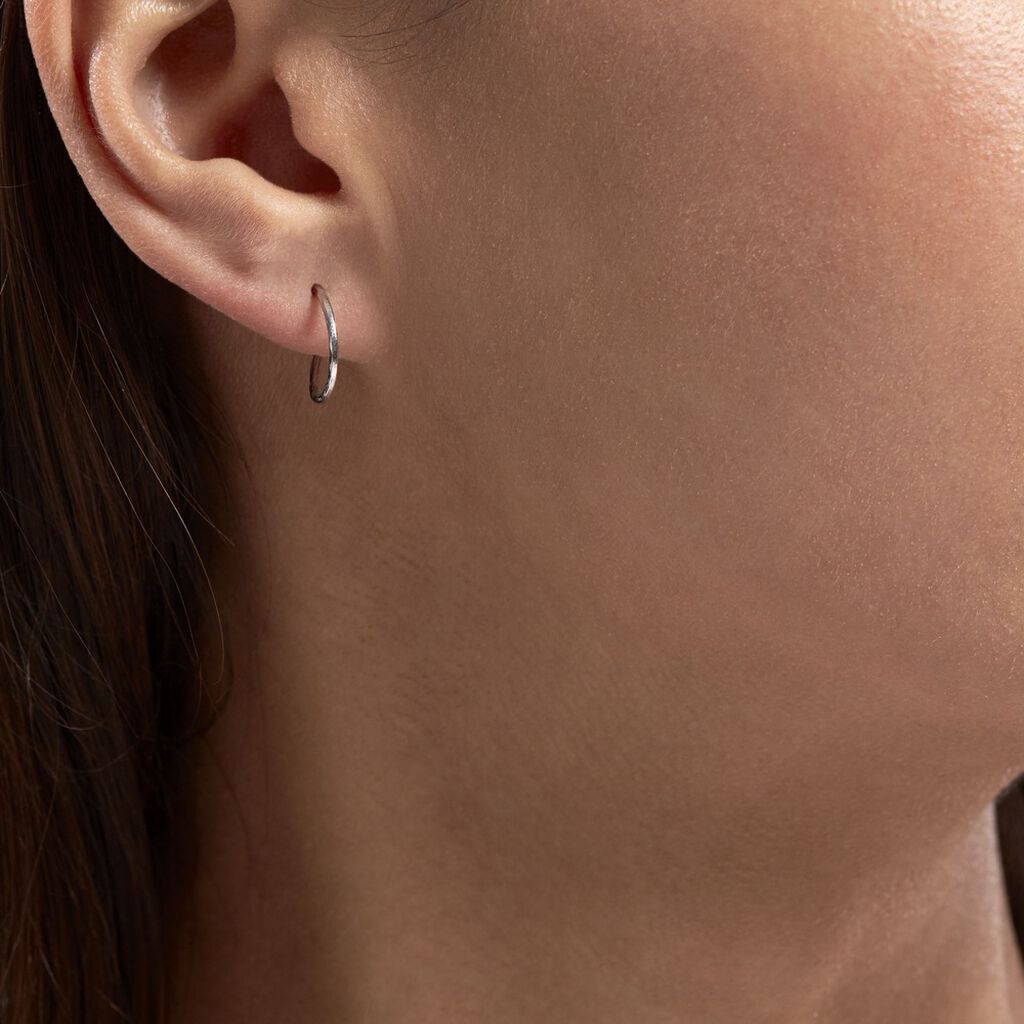 Créoles Valerina Or Blanc - Boucles d'oreilles Créoles Femme | Marc Orian