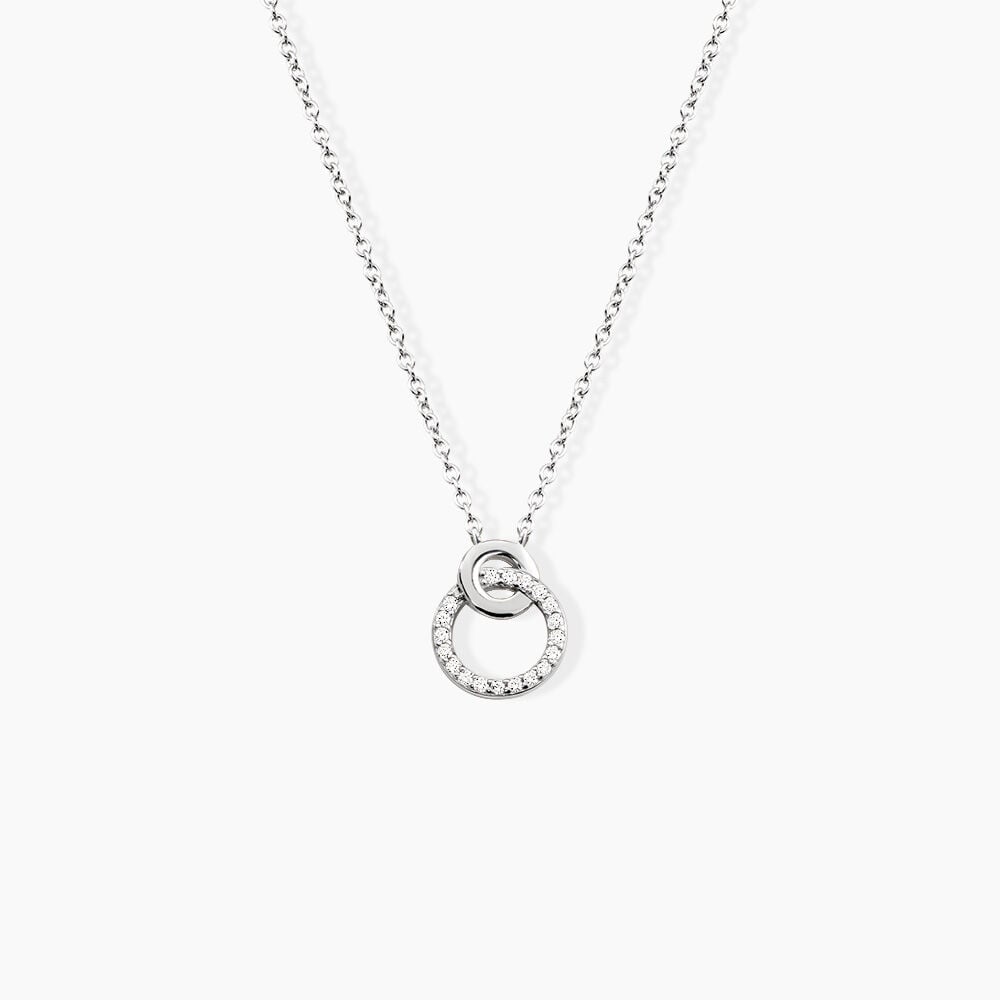 Collier Fant Argent Blanc Oxyde De Zirconium - Colliers avec pierres Femme | Marc Orian