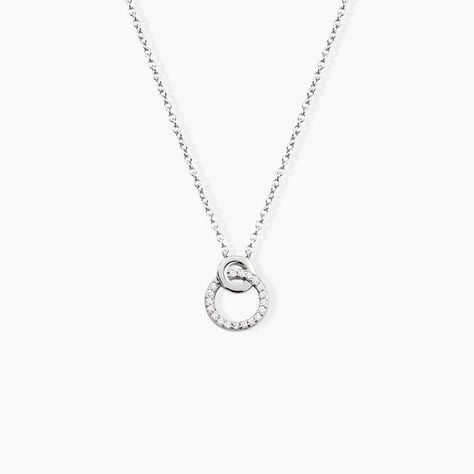 Collier Fant Argent Blanc Oxyde De Zirconium - Colliers avec pierres Femme | Marc Orian