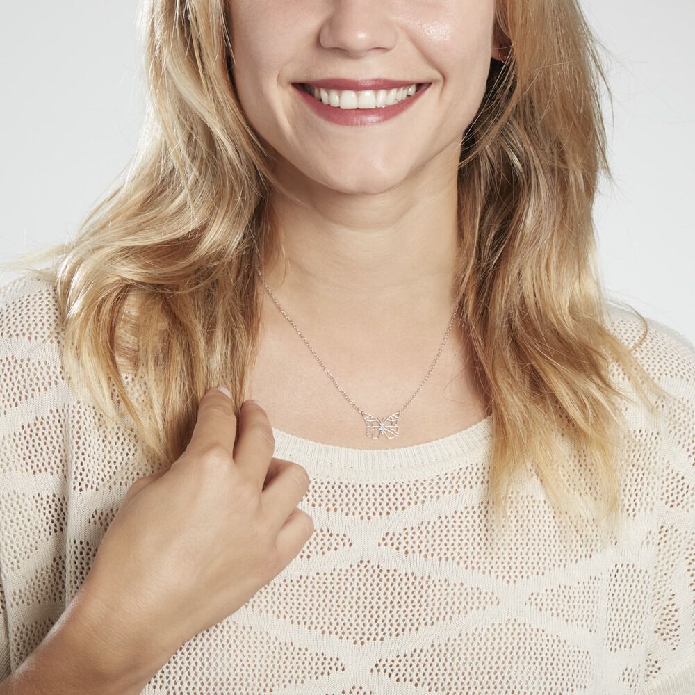 Collier Geltrude Argent Blanc - Colliers Femme | Marc Orian