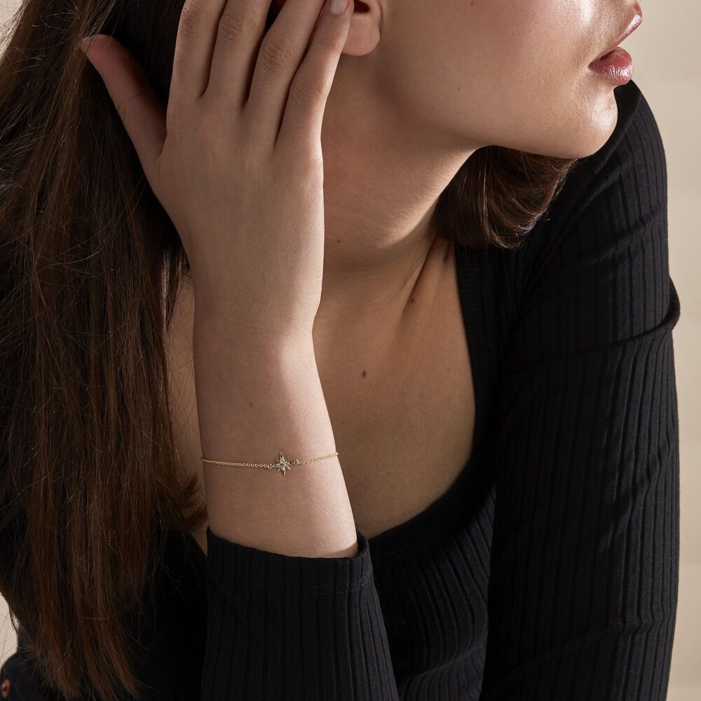 Bracelet Kazima Plaqué Or Oxydes De Zirconium - Bracelets chaînes Femme | Marc Orian