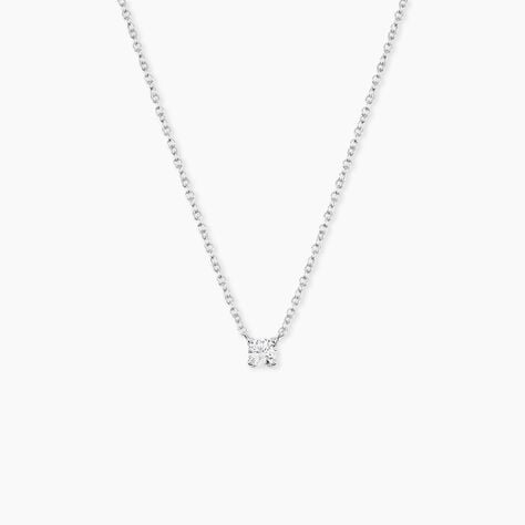 Collier Argent Lylwenn Oxydes De Zirconium - Colliers solitaires Femme | Marc Orian