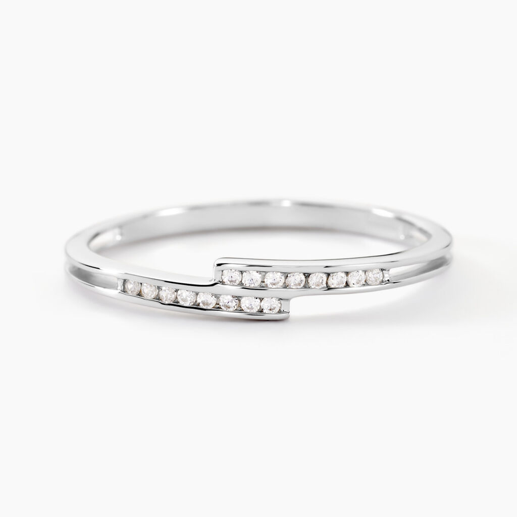 Bague Iryna Argent Blanc Oxyde De Zirconium - Bijoux fantaisie Femme | Marc Orian