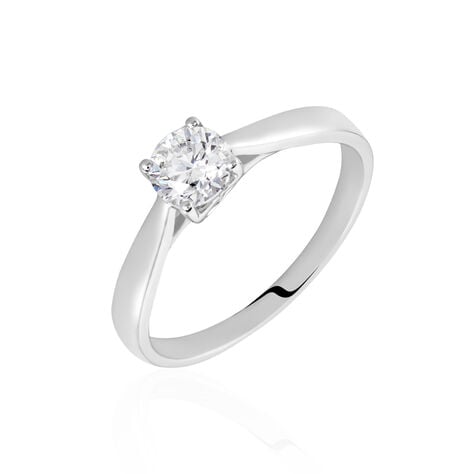 Bague Vicoeuria Ld Platine Blanc Diamant Synthétique - Solitaires Femme | Marc Orian