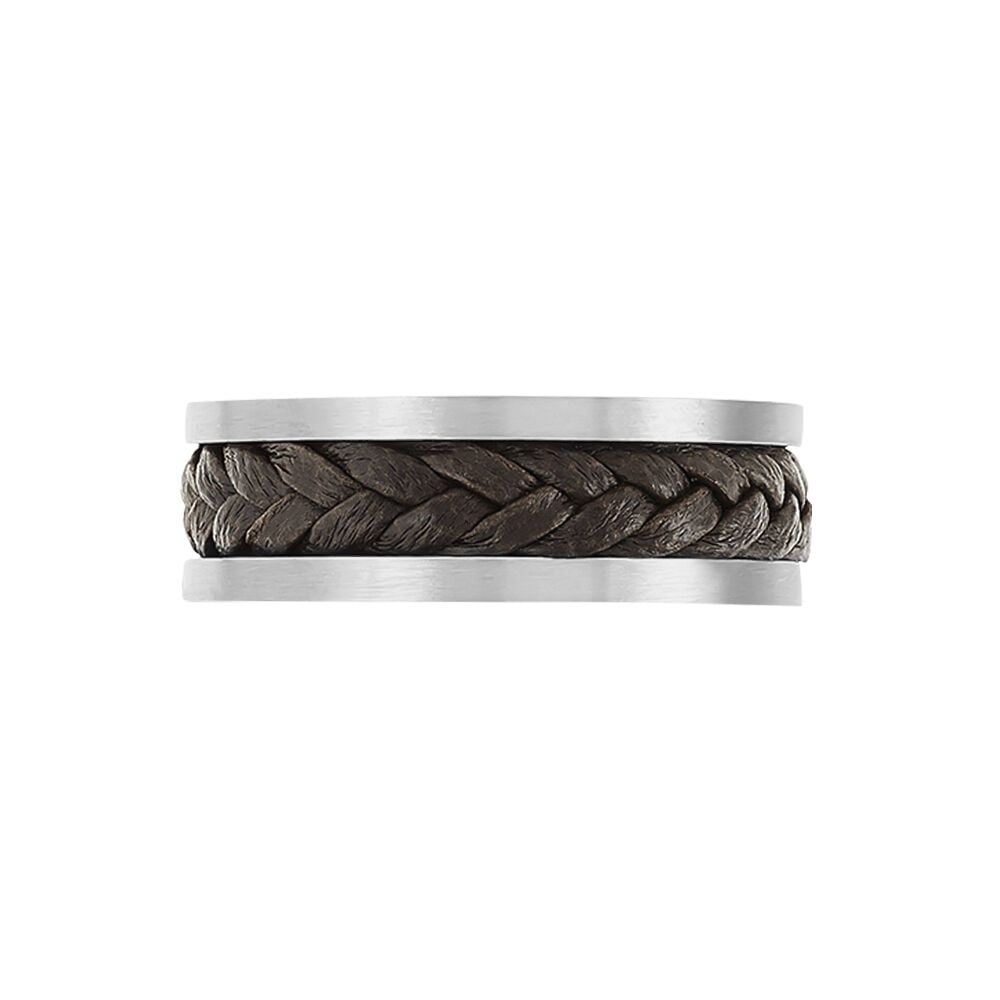 Bague Ally Acier Blanc - Bijoux fantaisie Homme | Marc Orian