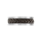 Bague Ally Acier Blanc - Bijoux fantaisie Homme | Marc Orian