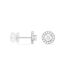 Boucles D'oreilles Puces Star Or Blanc Oxyde De Zirconium - Puces Femme | Marc Orian