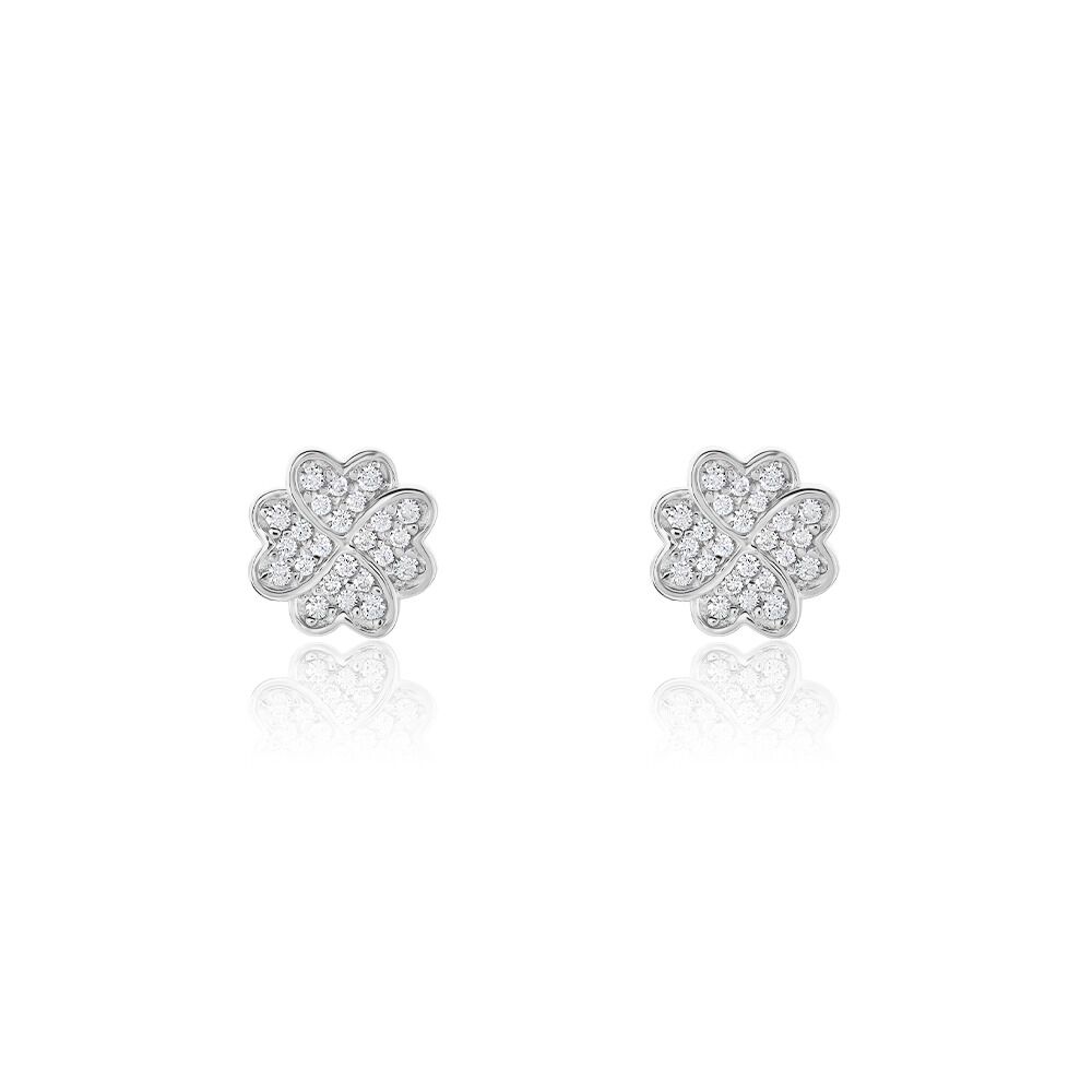 Boucles D'oreilles Clou Trèfle Vert - Acier Inoxydable - Diamètre 10mm - Unisexe - Cadeau Saint Patrick, Anniversaire, Fête Des Mères - 5