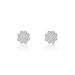 Boucles D'oreilles Puces Ottilie Argent Blanc Oxyde De Zirconium - Puces Femme | Marc Orian