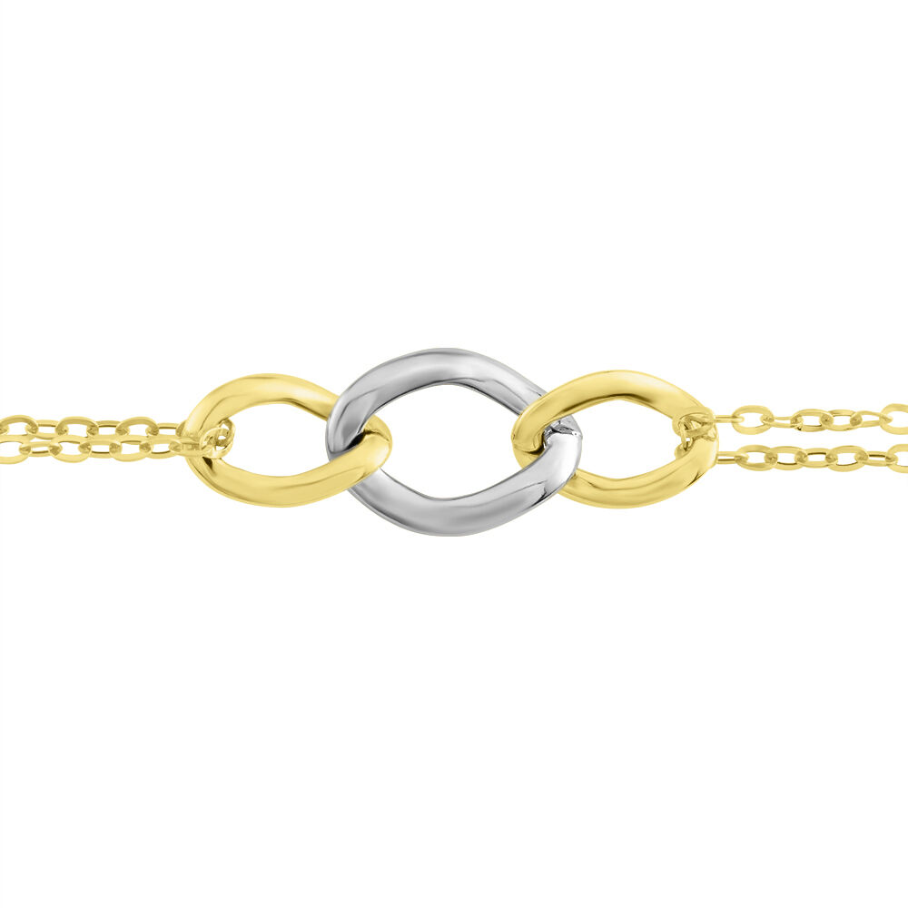 Bracelet Or Bicolore Quintilius - Bracelets chaînes Femme | Marc Orian