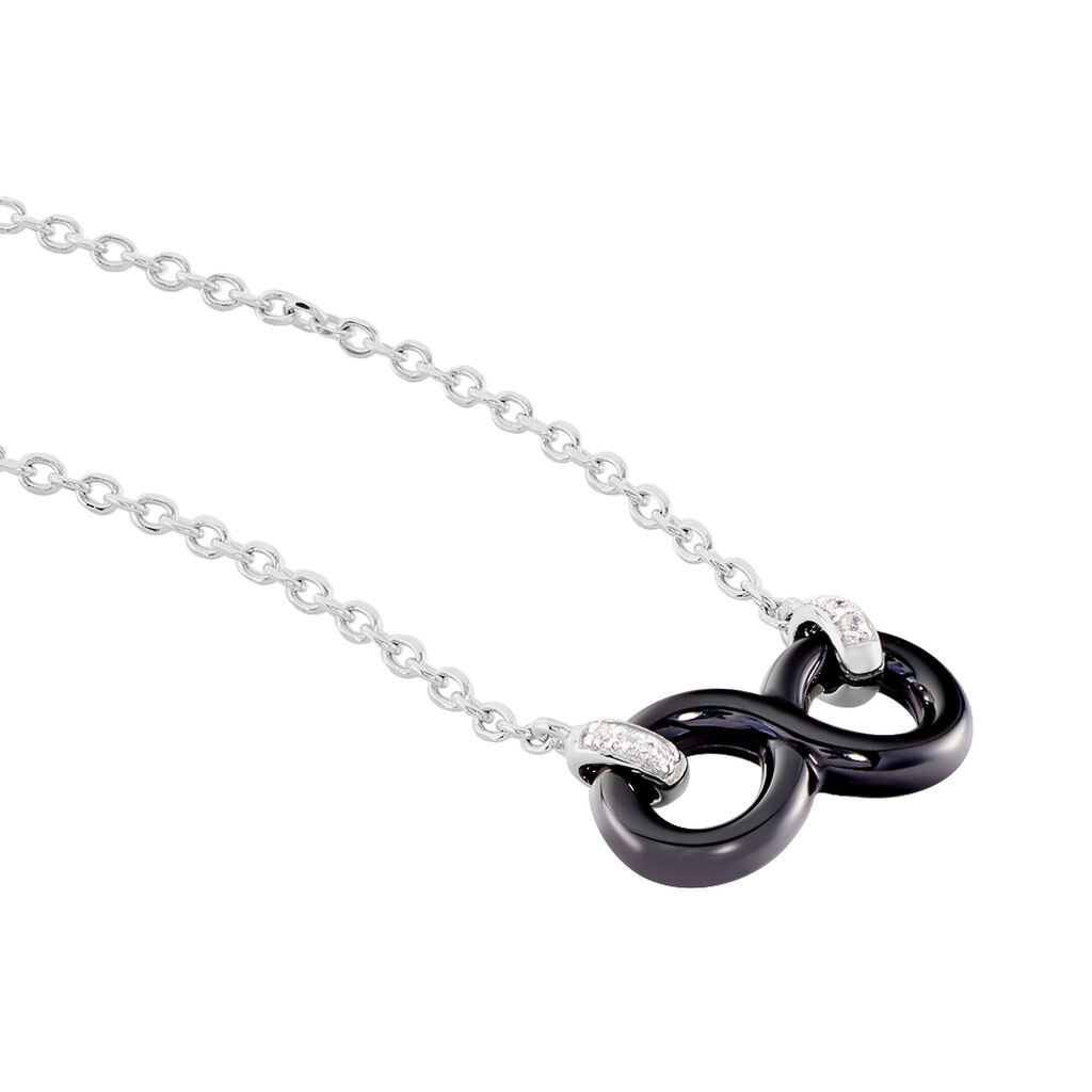 Collier Celinia Argent Blanc Céramique Et Oxyde De Zirconium - Colliers Femme | Marc Orian