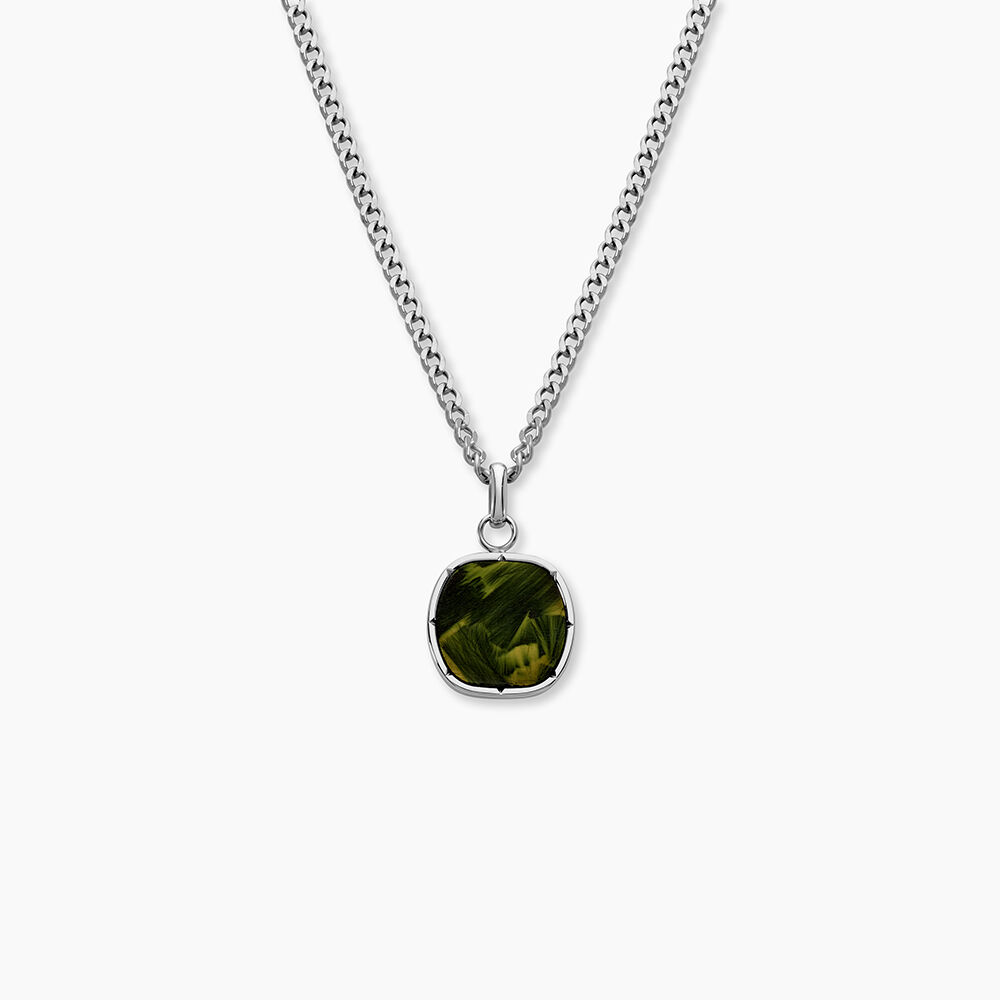 Collier Jourdan Azeneth Acier Argenté - Bijoux Homme | Marc Orian